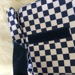 vans pink checkered lunch bag